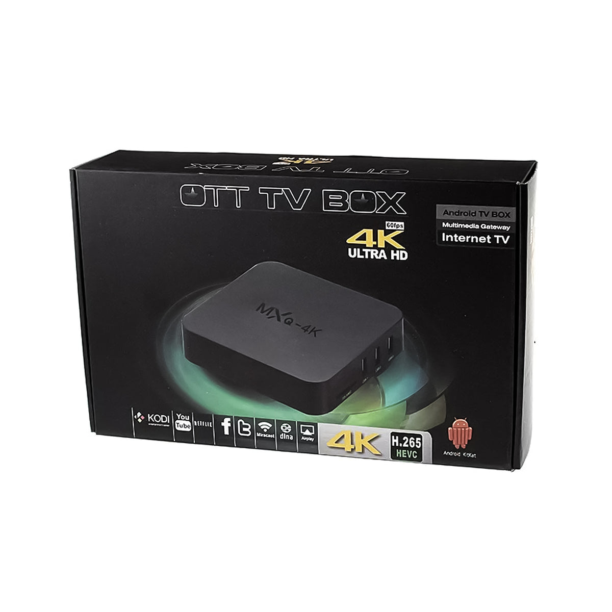 MXQ 4K Smart TV Box Quad Core 1GB RAM 8GB ROM – Android Media Player