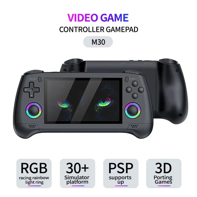 M30 Handheld Video Game Console 4.3 Inch RGB Display – Portable Retro Gaming Console with Linux & 30 Emulator Support