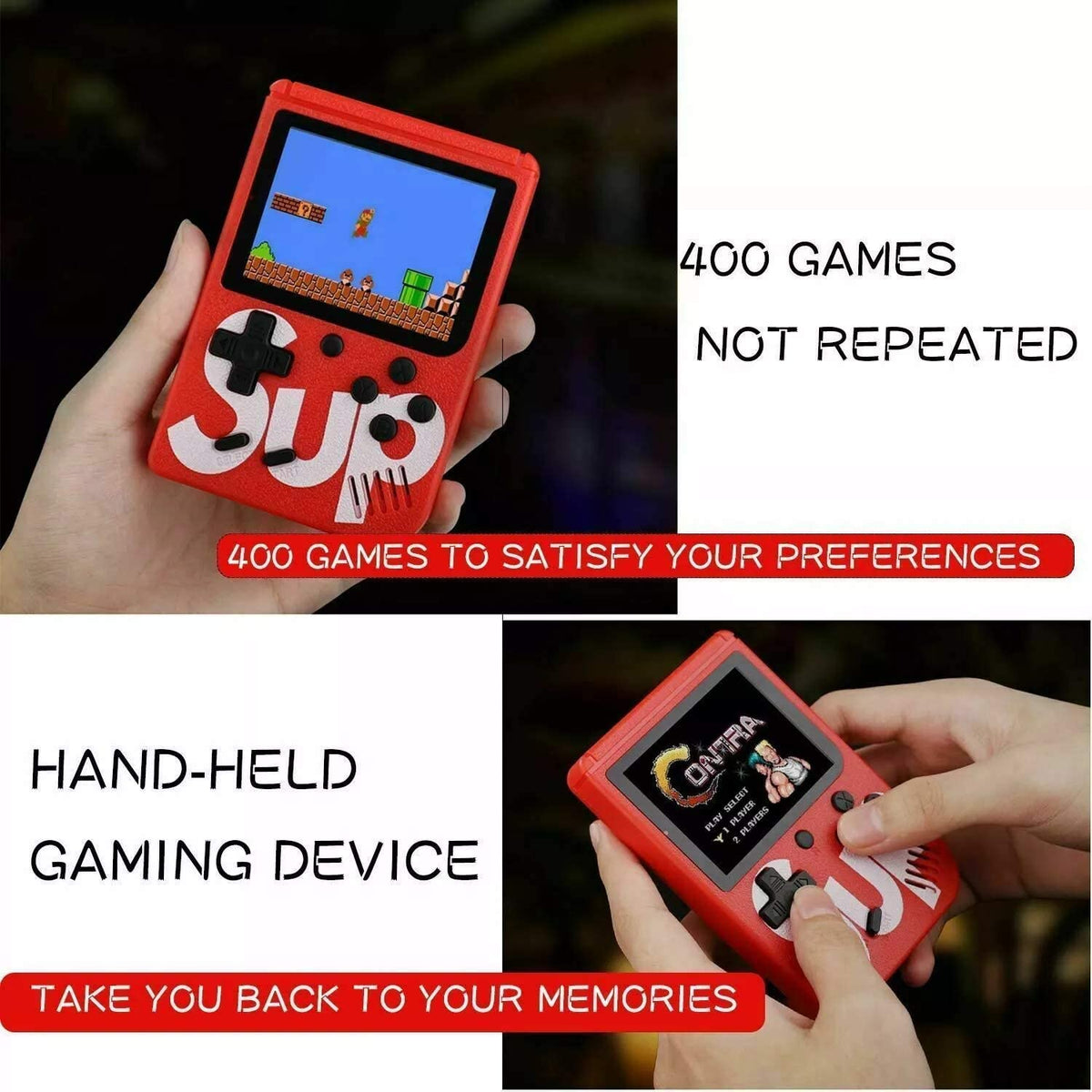 SUP Game Box 400-in-1 Retro Handheld Video Game Console