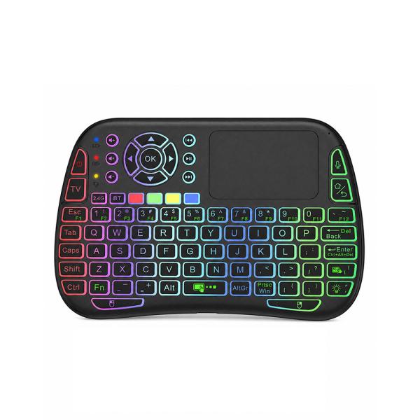 M9 Bluetooth Mini Wireless Keyboard 7 Backlit 2.4G Air Mouse Remote with Touchpad