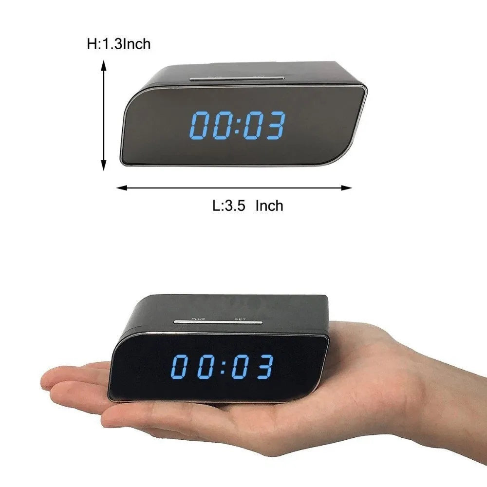 Hidden T3 WiFi Table Clock HD 1080P – Smart Desktop Clock Camera