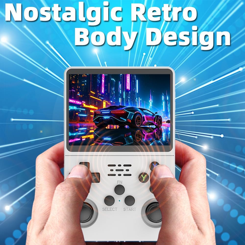 R36S Retro Handheld Video Game Console with 3.5-Inch IPS Screen – Portable Gaming Console