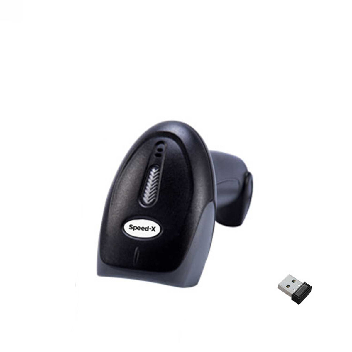 Speed-X 8700 2D Wireless 2.4GHz Barcode Scanner with Stand & Receiver – QR Code Reader