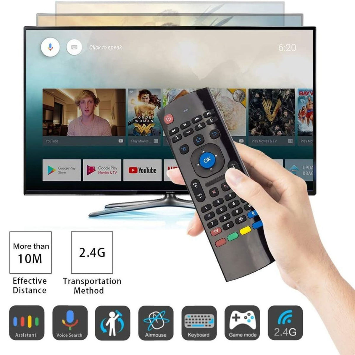 MX3 Air Mouse Voice Remote Control 2.4G – Wireless Smart TV