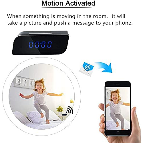 Hidden T3 WiFi Table Clock HD 1080P – Smart Desktop Clock Camera