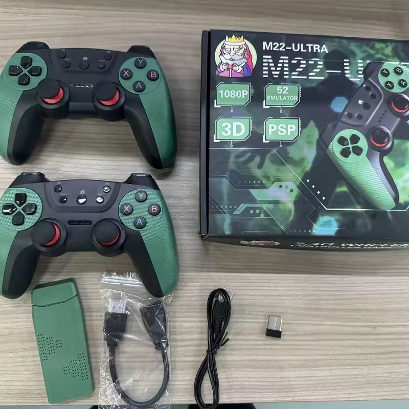 M22 Ultra Retro Game Console – Wireless Controller Gamepad with 52 Emulators & 30,000+ Games