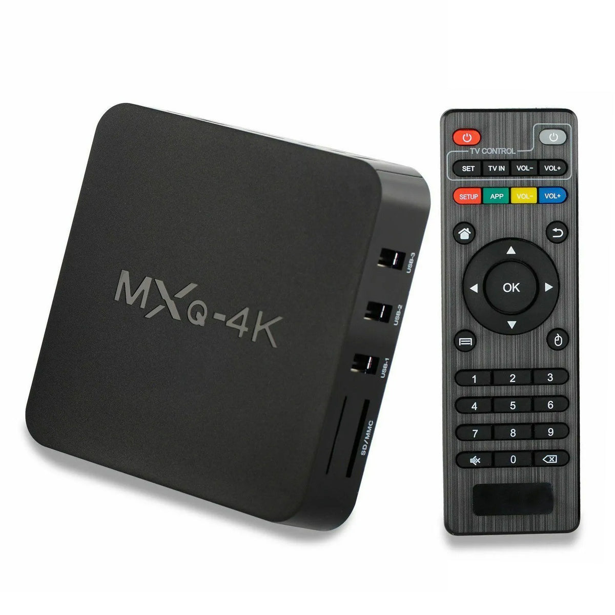 MXQ 4K Smart TV Box Quad Core 1GB RAM 8GB ROM – Android Media Player