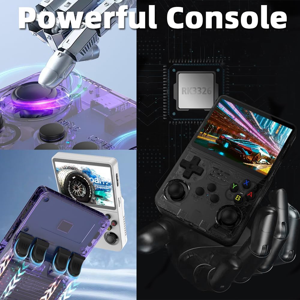 R36S Retro Handheld Video Game Console with 3.5-Inch IPS Screen – Portable Gaming Console
