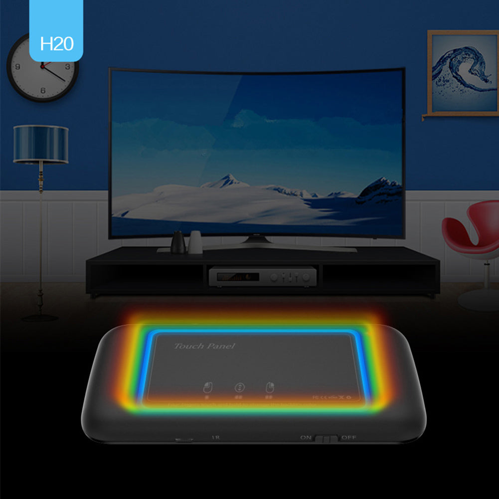 H20 Universal Mini Backlit Wireless Keyboard with Touchpad & Air Mouse – 2.4G Remote Controller