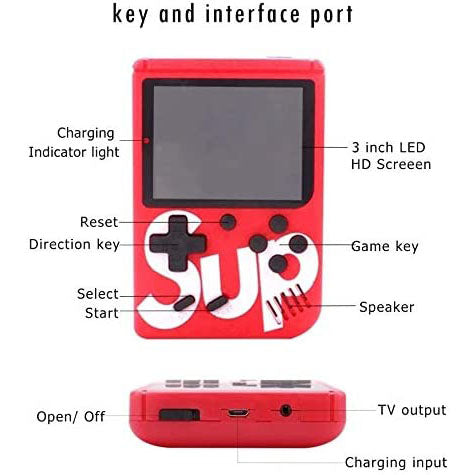 SUP Game Box 400-in-1 Retro Handheld Video Game Console