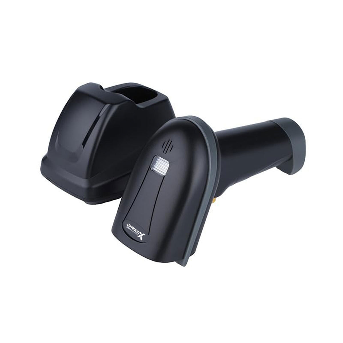 Speed-X SP-70D Wireless 2.4GHz Barcode Scanner – 1D/2D QR Code Reader with Charging Dock
