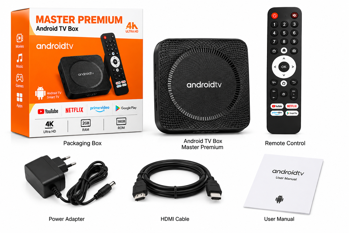 Android TV Box Master Premium 2GB RAM 16GB ROM