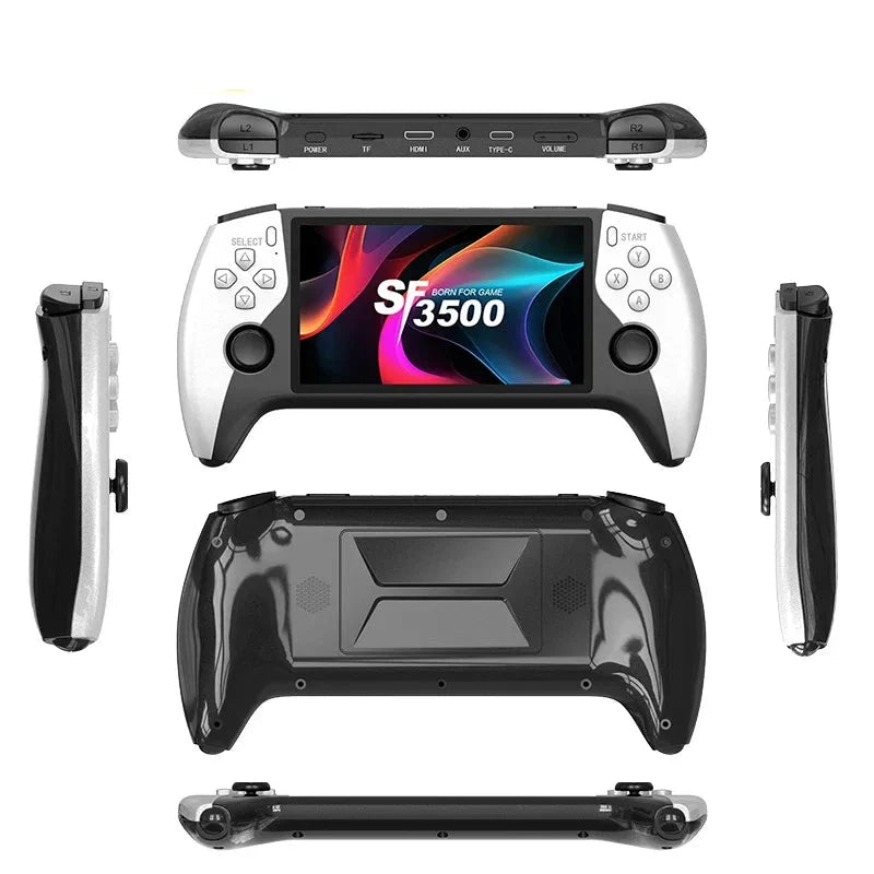 SF3500 Plus Retro Handheld Game Console with 20,000+ Games & 2 Wireless Controllers