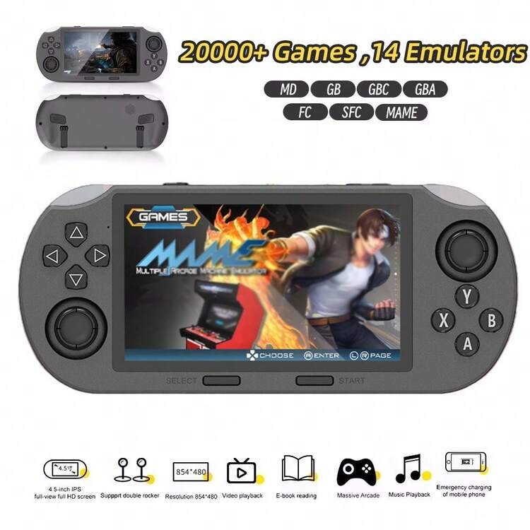SF3000 Handheld Game Player 4.5 Inch – Retro Video Game Console