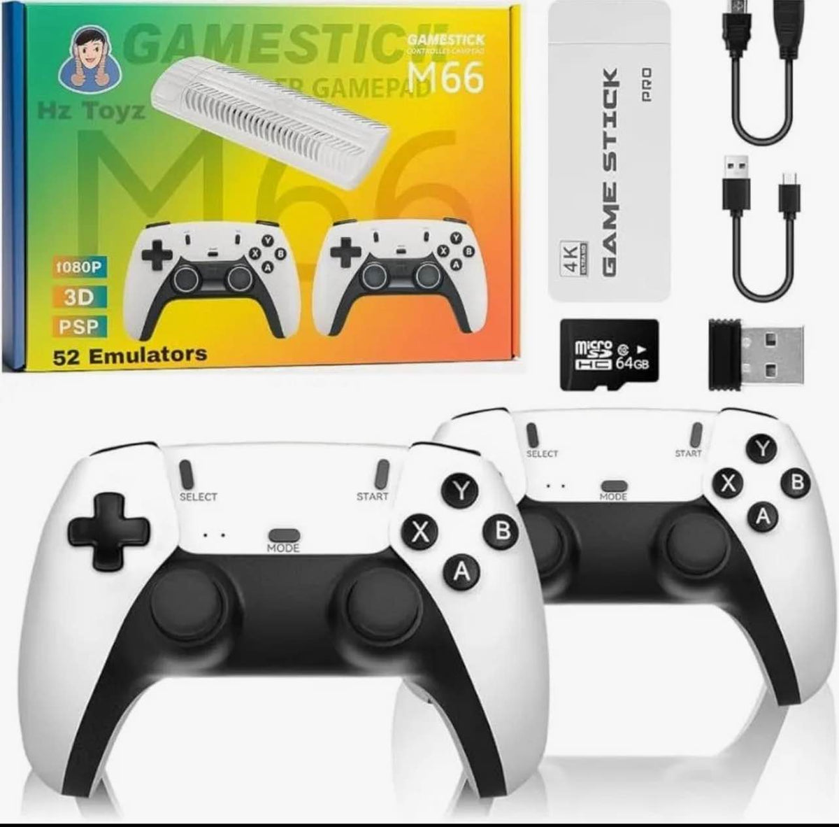 M66 2.4G Wireless Game Stick – Retro Video Game Console for TV