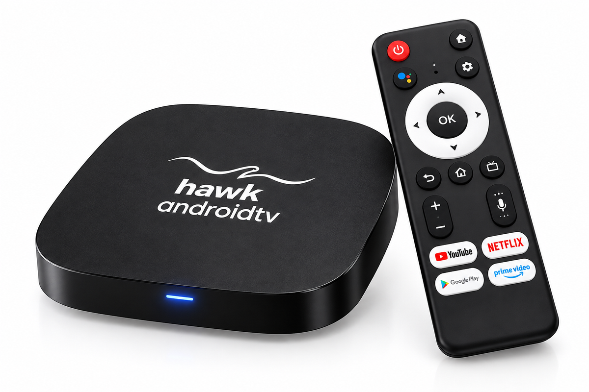 Hawk Apex T1 Android 16 2GB RAM 8GB/16GB ROM with Voice Remote – Smart 4K TV Box