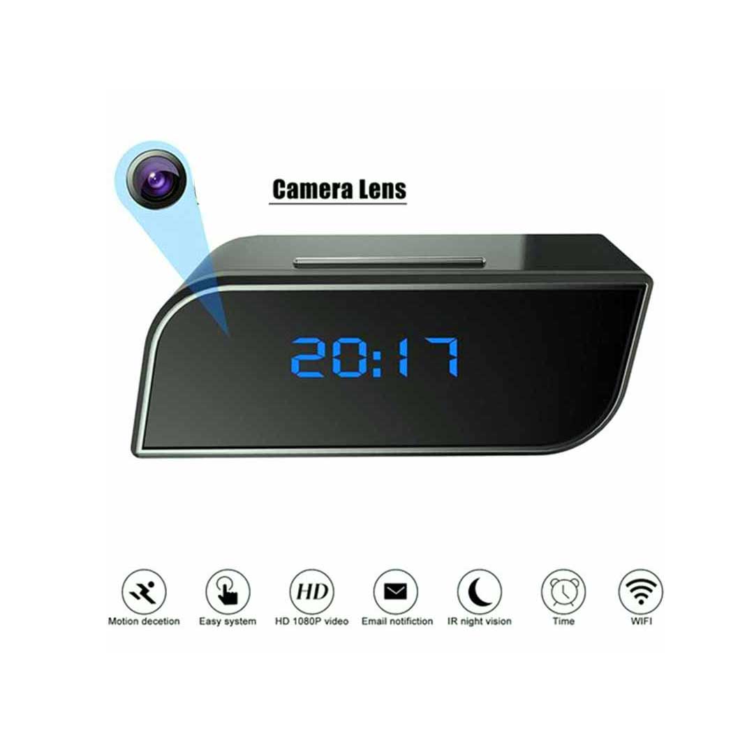 Hidden T3 WiFi Table Clock HD 1080P – Smart Desktop Clock Camera