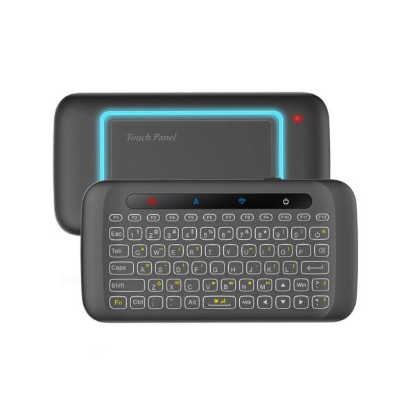 H20 Universal Mini Backlit Wireless Keyboard with Touchpad & Air Mouse – 2.4G Remote Controller
