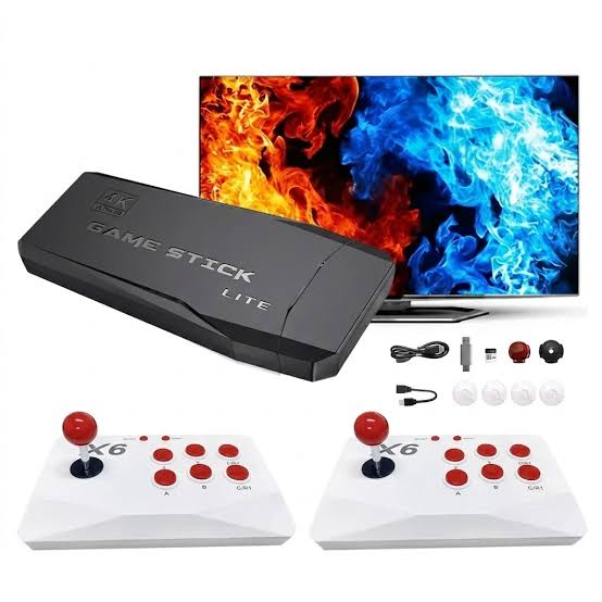 X6 Retro Game Console 64GB with Dual Arcade Joysticks & 20,000+ Built-in Games