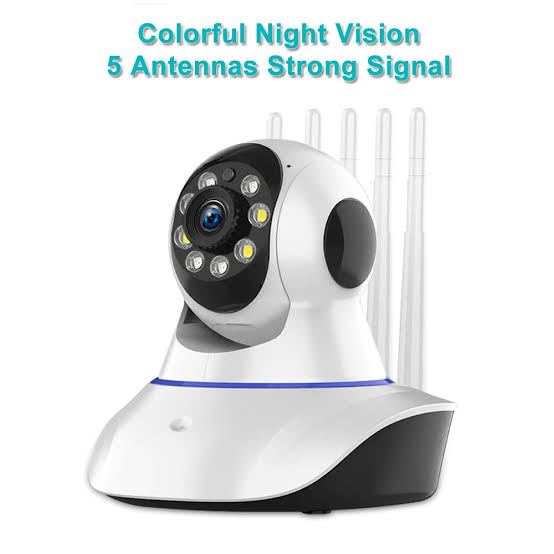 CA-Q5 2MP 1080P Full HD WiFi Security Camera – 3 Antenna Night Vision with V380 Pro App